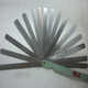 Feeler gauge single piece feeler gauge piece thickness 0.02-1.0mm spring steel gap gauge feeler gauge piece length 100mm-300 100 length 0.02