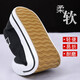 Huili kicks men's shoes spring old Beijing cloth shoes men's soft sole casual shoes men's young and middle-aged Doudou canvas shoes men black 39