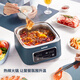 SUPOR Electric steamer Household electric cooking pot Electric hot pot Intelligent appointment time multifunctional pot Three-layer visual steamer steaming and cooking integrated electric cooker ZN23FC831 9.3L