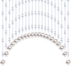 Xiangshangge crystal gourd bead curtain bedroom door curtain partition porch aisle living room toilet toilet balcony no hole drilling 21 arc shapes (suitable for 0.6-0.8 meters wide)