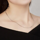 Caibai Jewelry Platinum Necklace Pt950 Simple Fashion Box Chain Versatile Plain Chain Price BJ Platinum Necklace Approximately 5.36g Approximately 45cm