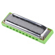 
HOHNER Germany and imported rockets Blues ROCKET AMP electroacoustic version 10 ten-orific harmonica for adult beginners AMP green rocket C-tuning PADDY scale bass belt 6