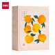 Deli Photo Album 5-inch 100-piece family photo album couple travel photo album commemorative album children's growth record book Orange style PQ856