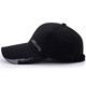 Zhichuan hat men's Korean style extended brim baseball cap men's outdoor fishing hat sun protection sports travel hat 27 black