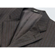 Jijia Italy imported REDA fabric wool suit men's single jacket wool formal wear striped suit brown striped 180C