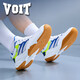 Walter table tennis shoes summer single mesh breathable men's low-top shock-absorbing running shoes non-slip wear-resistant badminton competition sports shoes white blue 988AT 35