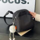 Tuzun Hochwertige Nischendesign Brustbeutel für Frauen 2024 Neue trendige Muschelbeutel Leicht und vielseitig große Kapazität Crossbody Bag Schwarz ohne Anhänger