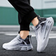Hahf Sportsschuhe Männer Sommerluftkissen Stoßdämpfung Großgröße Herrenschuhe Jugend Trendy Laufschuhe erhöht große Maschenschuhe Männer Schwarz und Weiß [hohe Qualität] 42