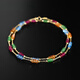 COASZE Gypsophila tourmaline garnet topaz multi-treasure necklace 18K gold clavicle chain for girlfriend and wife multi-treasure necklace 40cm