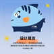 Li Ning (LI-NING) children's swimming cap cute cartoon printed silicone swimming cap for boys and girls colorful swimming cap 505 blue