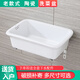 Kitchen ceramic dishwashing basin old-fashioned rectangular household water bucket dishwashing sink balcony single-slot outdoor laundry sink 60X45 cm ceramic basin with water