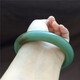 XPEL Hong Kong y Macao Calidad de alta gama Xinjiang Hetian Jade Pulsera y brazalete Blues Blues Date Green azúcar blanca Jade azúcar verde Jade Número 9754 Círculo de la boca 57.5 mm