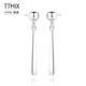 TTMIXPT950 platinum earrings for women, high-end, simple, tassel, versatile platinum earrings, slimming face, 3.1-3.3g
