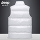
JEEP SPIRIT vest men's cotton jacket vest men's autumn and winter vest casual thickened warm vest men's cotton jacket outdoor windproof jacket 683 blue L