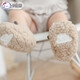 Kadu Bear Baby Socken Herbst und Winter Babyschuhe Baby Kleinkinder Boden Socken Anti-Rutsch verdickte Lamm Seidensocken Weiche Socken weiße Schafs Fuß Länge 12-14 cm (6-12 Monate)