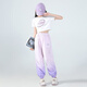 NICKYBABY girls mosquito-repellent pants summer thin children's ice silk sports pants quick-drying pants summer 2025 new big children's trousers 18209 gradient purple + 9889 white [set] 140 cm
