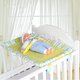 Jingmengyuan Baby Diaper Changing Table Bed Cuna de juego Plegable Cuna de madera Especial Bab Bab Bb Table Tabla de cuidado de pañales 65 piezas Bolsa de almacenamiento azul