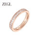 ZEGL Gypsophila Ring Female Ring Crushed Ice Ring Couple Ring Gift Box Light Luxury Birthday Gift for Best Friend