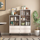 Fan Meilun (Familia) Gabinete lateral de comedor de lujo Ligero Medida de sala de estar Simple Simple Gabinete de vinos Gabinete de vinos Cocina de almacenamiento multifunción Gabinete de almacenamiento 3271 White 60*40*94cm