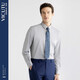 Vicutu (Vicutu) Herrengeschäft Langarm Shirt bequem und hautfreundlich mit vielseitigem Hemd VBW99351410 White S