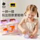 BabyCare/BCT Lighting Crystal Doll House Simulation Spielhaus Puppenhaus Spielzeug 3-6 Jahre alte Mädchen Urlaubsgeschenke - Blau