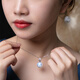 Haitong luxury thickened large tray 18K gold Nanyang Australian white pearl pendant single women's seawater necklace temperament necklace white 18K gold pink light 13-14mm