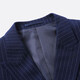 Yhv double-breasted suit men's slim-fit youth blue striped business formal casual suit 7674174 double-breasted 2XL (180)