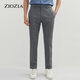 ZIOZIA's Breathable Casual Pants Men's Spring and Summer Korean Style Straight Slim Pants ZPP12401 Gray 74/165/74A