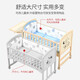 ANGI BABY crib solid wood paintless multi-functional baby bb with changing table removable rocker extended children's bed