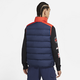 Nike (NIKE) new down jacket men's winter sports and casual comfortable and warm hat-free vest vest CV8975-673/Arikanomiya hidden blue S