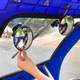 Copa de succión Tipo de automóvil Retalla interior Retraso espejo grande Campo de vista Grande convexo espejo de triciclo eléctrico Reflector circular Mirror auxiliar de 11 cm/grande [Tipo de taza de succión]