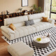 Jianxin-Sofa Wohnzimmer 2025 Neues kleines Wohnungssofa-Katze Kratzende Leder modernes einfaches Ledersofa 699