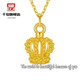 Qianjun gold crown pendant Runaway Princess series versatile clavicle chain gold-wrapped silver pendant birthday gift for girlfriend Crown single pendant