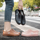 Qiang Qiang Damen Regenstiefel Anti-Rutsch-Gummi-Schuhe modische häusliche Wasserdichte Schuhe Frauen Regenstiefel Frauen Regenstiefel Leichter Mund überschuht niedrige obere Frühlings- und Sommer R1018 Single-Schuhe hellrosa (Standardgröße) 36