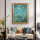 Apricot blossoms in the imperial flag. Van Gogh's hand-painted oil paintings copying the corridor entrance decorative paintings of European restaurants. 692 gold solid wood frame. 100X150