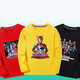 Qiulaitu Ultraman Kleidung Neue Ultraman Langarm T-Shirt mittelgroße Kinder Lose Cialis lässige Top-Jungen Frühling und Herbst 1048 Blau (Langarm) 120 cm