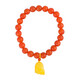 Ouchini Baoshan South Red Agate Bracelet Natural Buddha Beads Full-Fleshed Persimmon Red Multi-Bracelet Men and Women Styles with Contentment Changle Beeswax Pendant Ready Shipment One-item One-Certificate