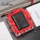 CAELIx26KELEIE men's card holder ultra-thin genuine card holder business card holder multi-card slot bank card holder mini small card holder K519 black