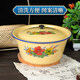 Yue Yi lard can household enamel basin old-fashioned retro nostalgic dumpling filling bowl and basin with lid meat oil can storage tank 17 cm 1.05 liter thickened version