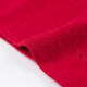 HazZYS brand children's clothing girls' suit 2025 spring new red elastic bumper comfortable soft simple lapel skirt classic red 105