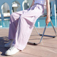 Pitt Pitt Pitt Girls Summer traje de traje de verano 2025 Niños grandes de moda y deportivos Summer Nuevo juego de dos piezas Summer de 12 años Summer 9889 White + 15088 Pink Purple [Set] 160 cm