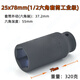 
Shantoulin Village is suitable for 1/2 electric wrench hexagonal extended sleeve head 25/26/28/34/36/38mm small wind cannon sleeve big flying 3878mm (1/2 hexagonal sleeve industrial grade)