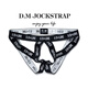 DM men's thong with empty letters nylon low-waisted personalized hanging ring sexy underwear temptation free M90110Jin Jin equal to 0.5 kg rose red