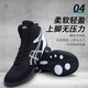 KUANG QUAN boxing shoes for men and women wrestling shoes rubber sole professional competition squat shoes Muay Thai fighting Sanda training fighting shoes New white gray 42