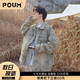 
POUM jacket men's spring and autumn new American high street old denim jacket men's loose trendy retro handsome high-end CXPF-693 gray XL