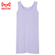 Cat Man (MiiOW) pure cotton nightgown with breast pad integrated home clothes for women with breast pads for women's vest dress for women in summer 2025 new style [nightskirt] Deep coffee 11979 with breast pad M suitable for weight 80-100 Jin [Jin equals 0.5 kg]