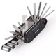 Permanent bicycle repair tool set 16-in-1 hex wrench socket mountain bike repair and maintenance red