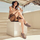 Au/Mu Spring и Summer Baotou Birkenstock Shoes Женская пробка с толстыми мультипликационными граффити