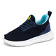
G.DUCKKIDS boys' shoes autumn and winter 2024 new mesh children's lazy running shoes flying knit plus velvet sneakers blue [Spring and Autumn Double Net] 719 lace-free size 27/shoe length 17.0cm wide foot, fat and bigger