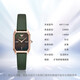
Emporio Armani watch women's fashion square plate small green watch casual women's watch birthday Valentine's Day gift for girlfriend dark green square dial AR11149